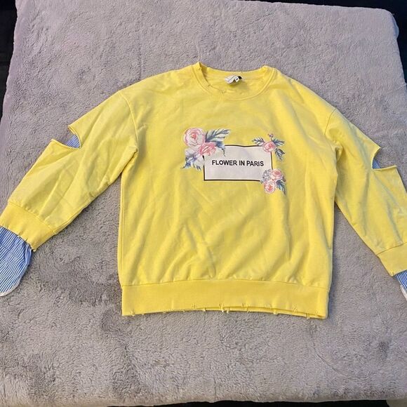Silvia Heach “ Flower in Paris” sweat-shirt, M - Picture 1 of 9
